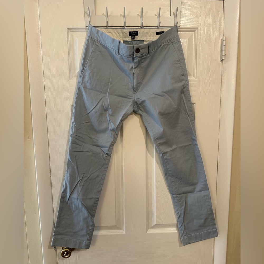 J. CREW Men’s Slim Dusty Blue Chino Pants 30x30. NEVER WORN BRAND NEW